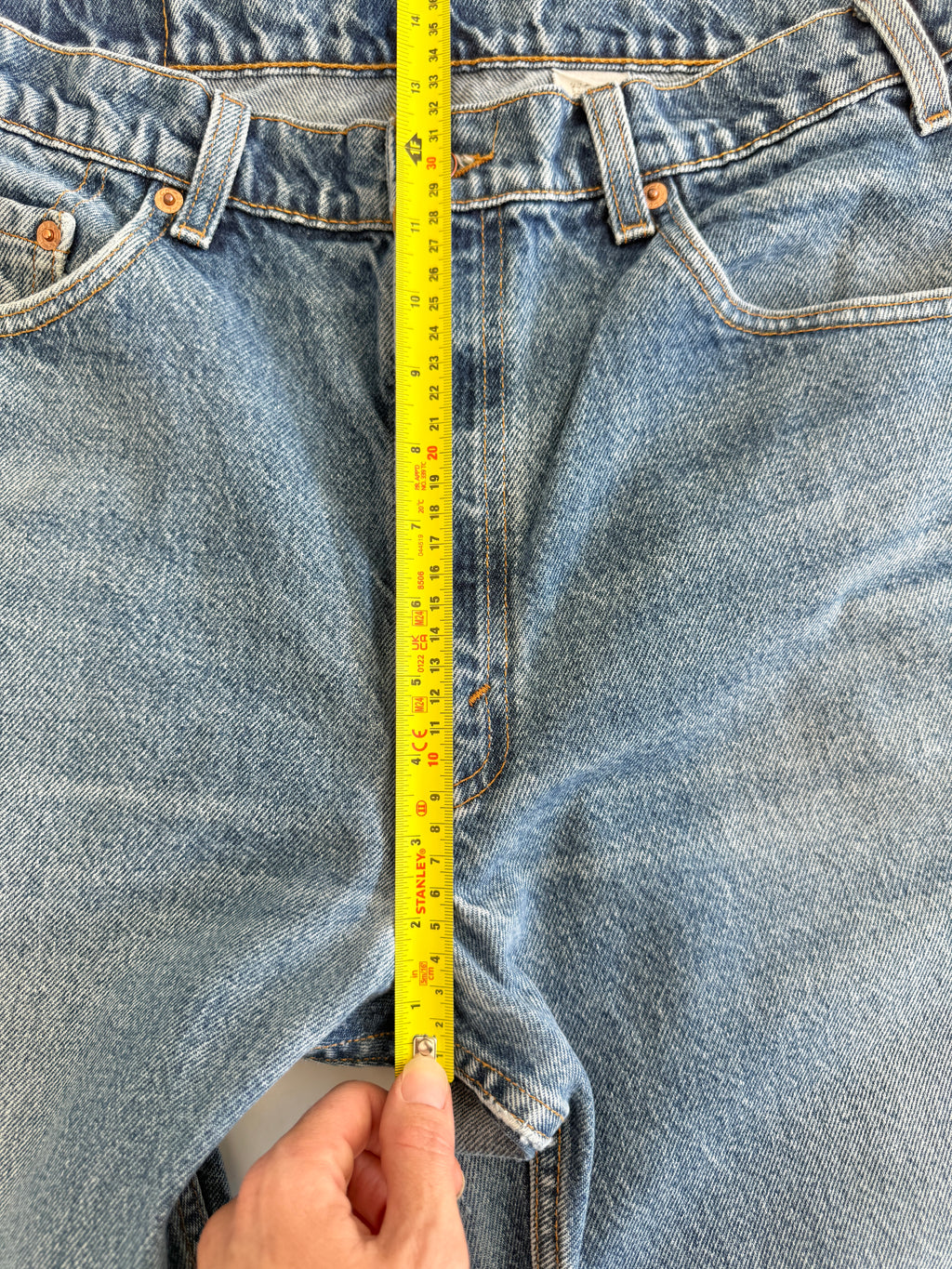 W33 L31 vintage Levis 517 33” measured waist medium faded blue 90s 517s