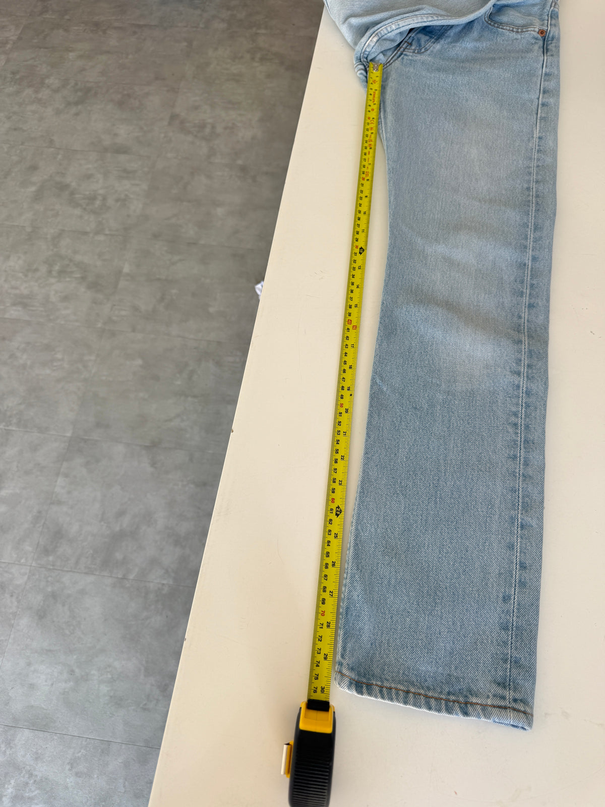 W23 L29 vintage Levis 501s 22/23” measured light blue fade 501s 90s  USA for women tag