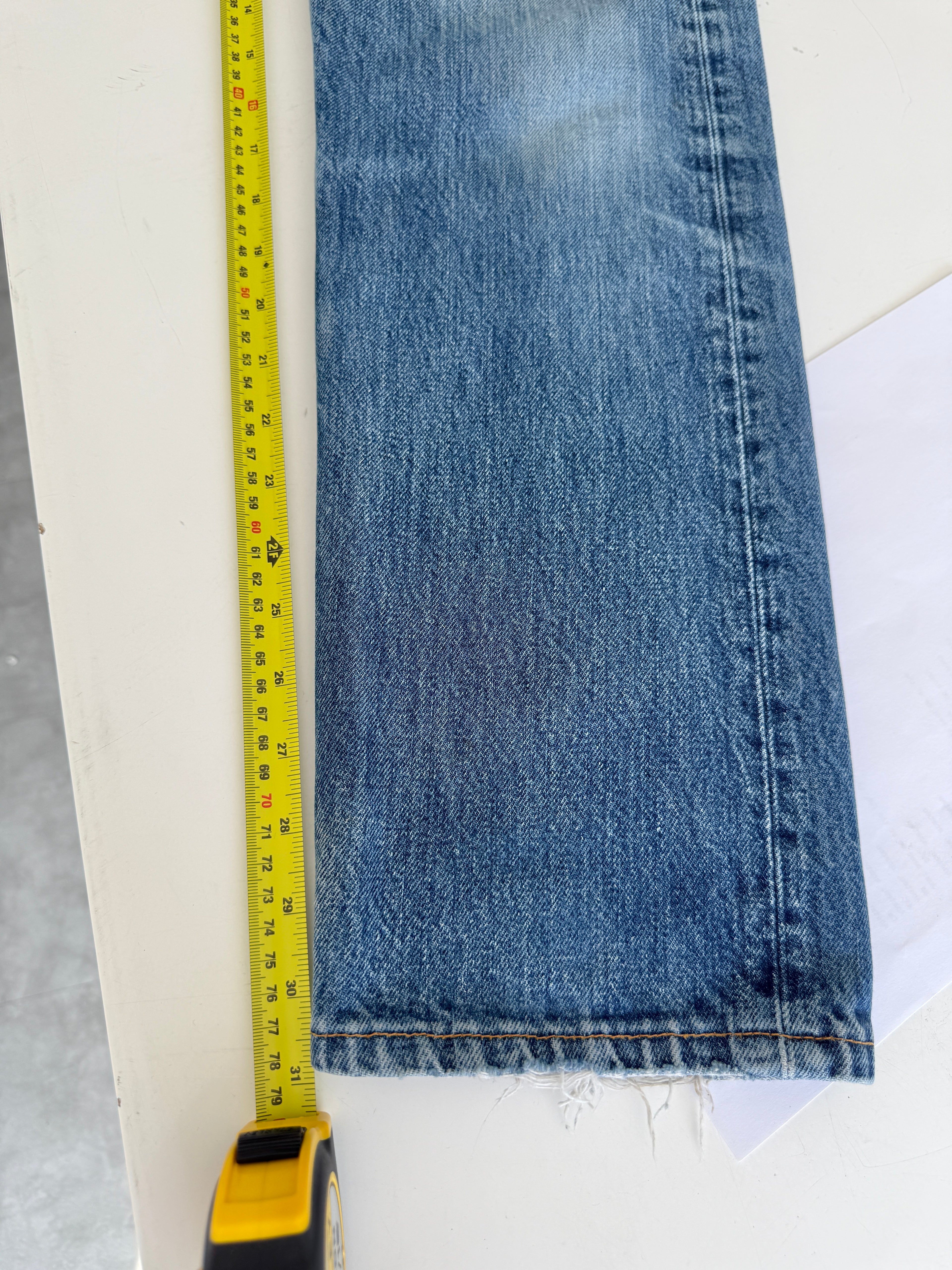 Soft W28 L31 vintage Levis 501 27/28” measured waist faded dark blue 501s 90s denim