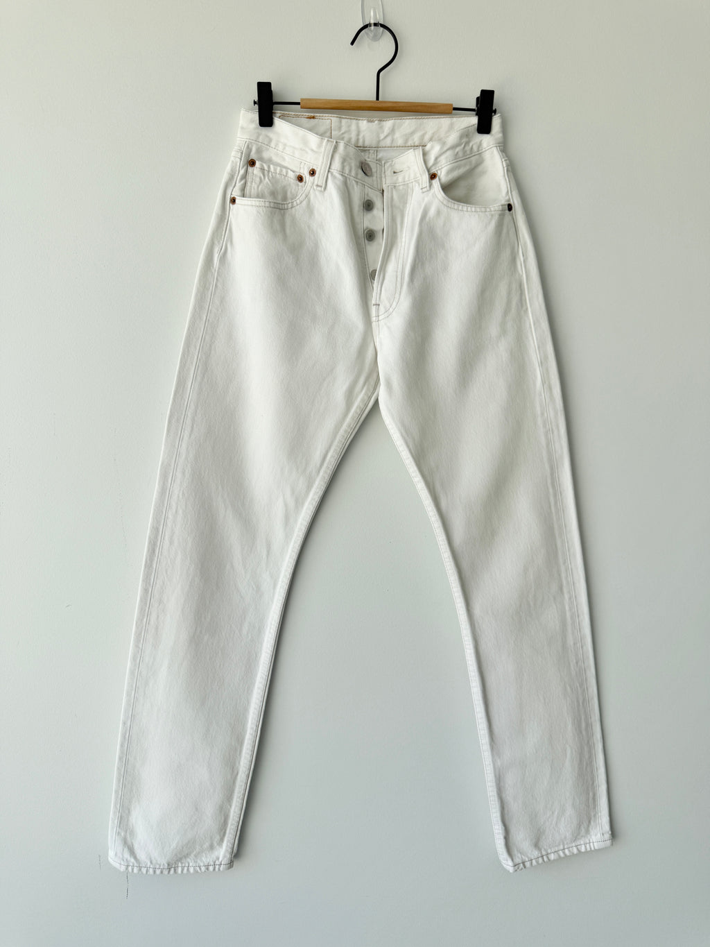 W25 L31 vintage Levis 501 25” measured waist white Y2K 501s