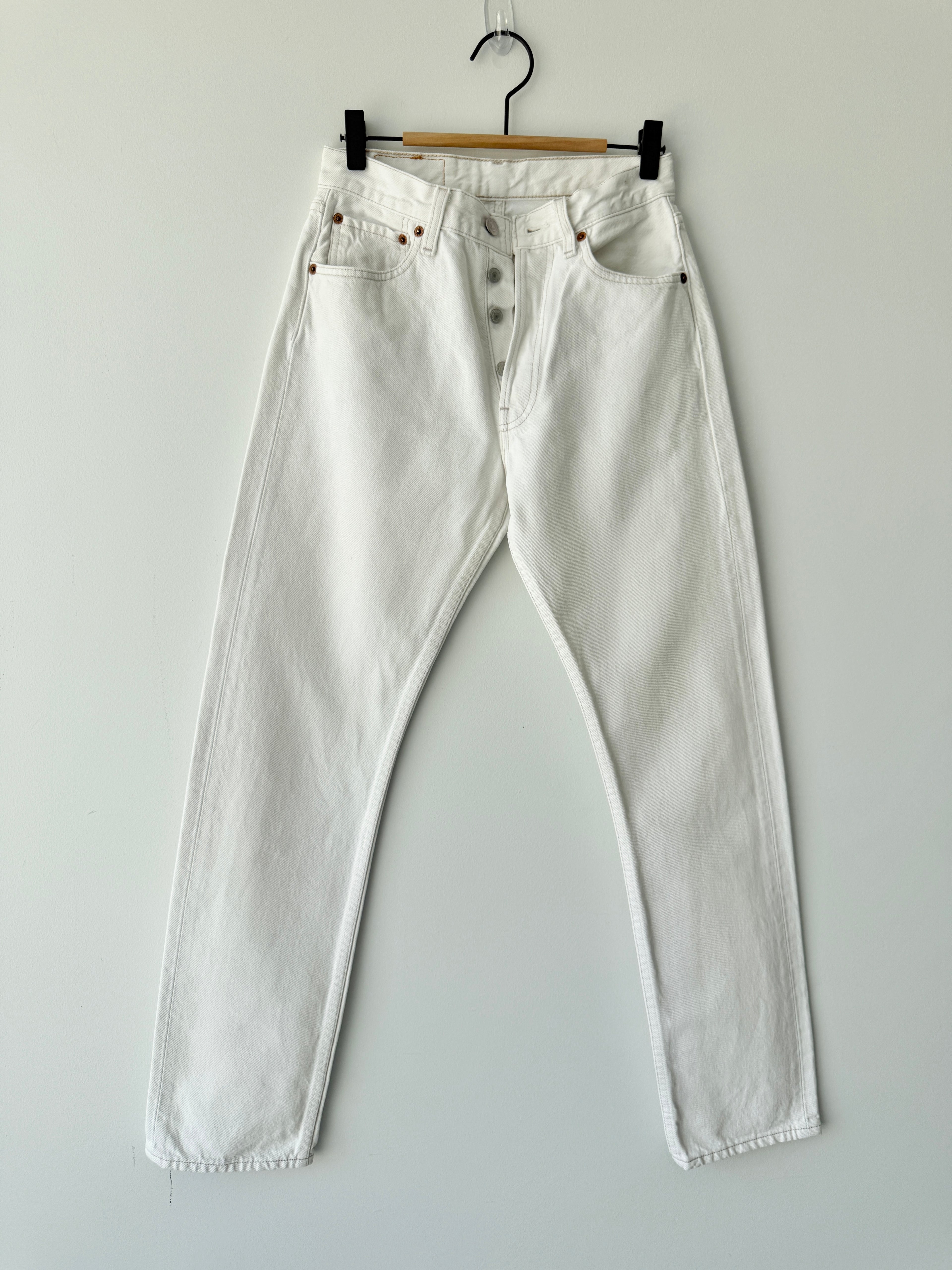 W25 L31 vintage Levis 501 25” measured waist white Y2K 501s