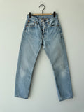 W24 L27 vintage Levis 501s 22/24” measured light blue 501s 90s