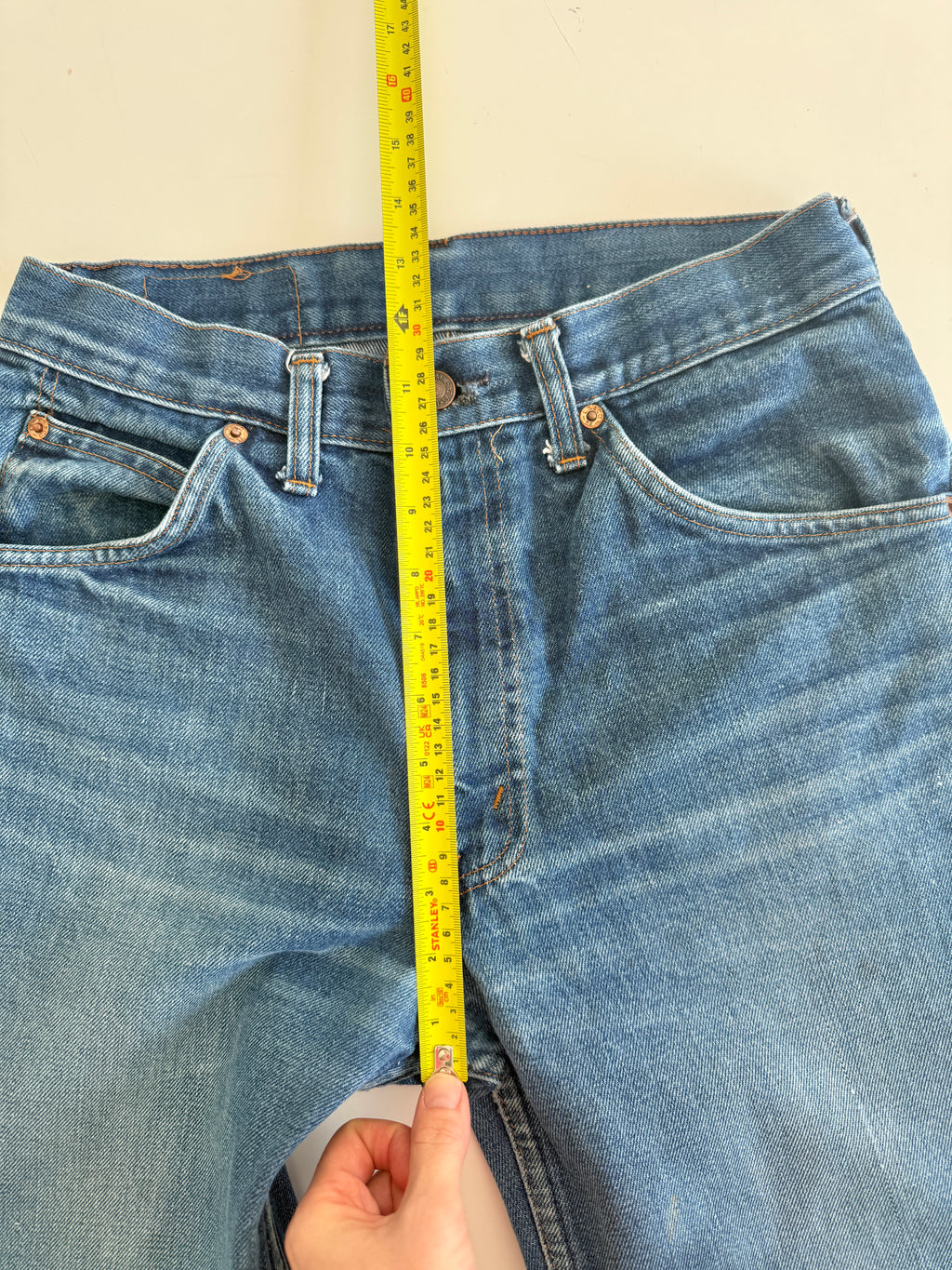 W28 L31 vintage Levis 630 27-28” measured dark blue denim 80s/90s  630s