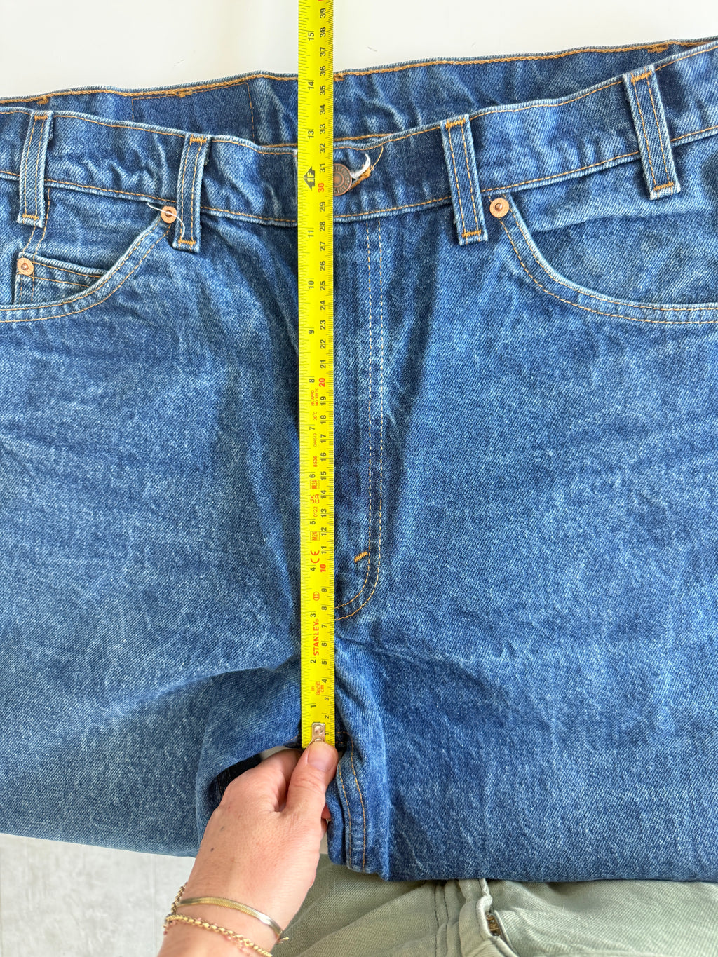 W33 L34 vintage Levis 517 33” measured waist raw blue 517s made in 90s USA