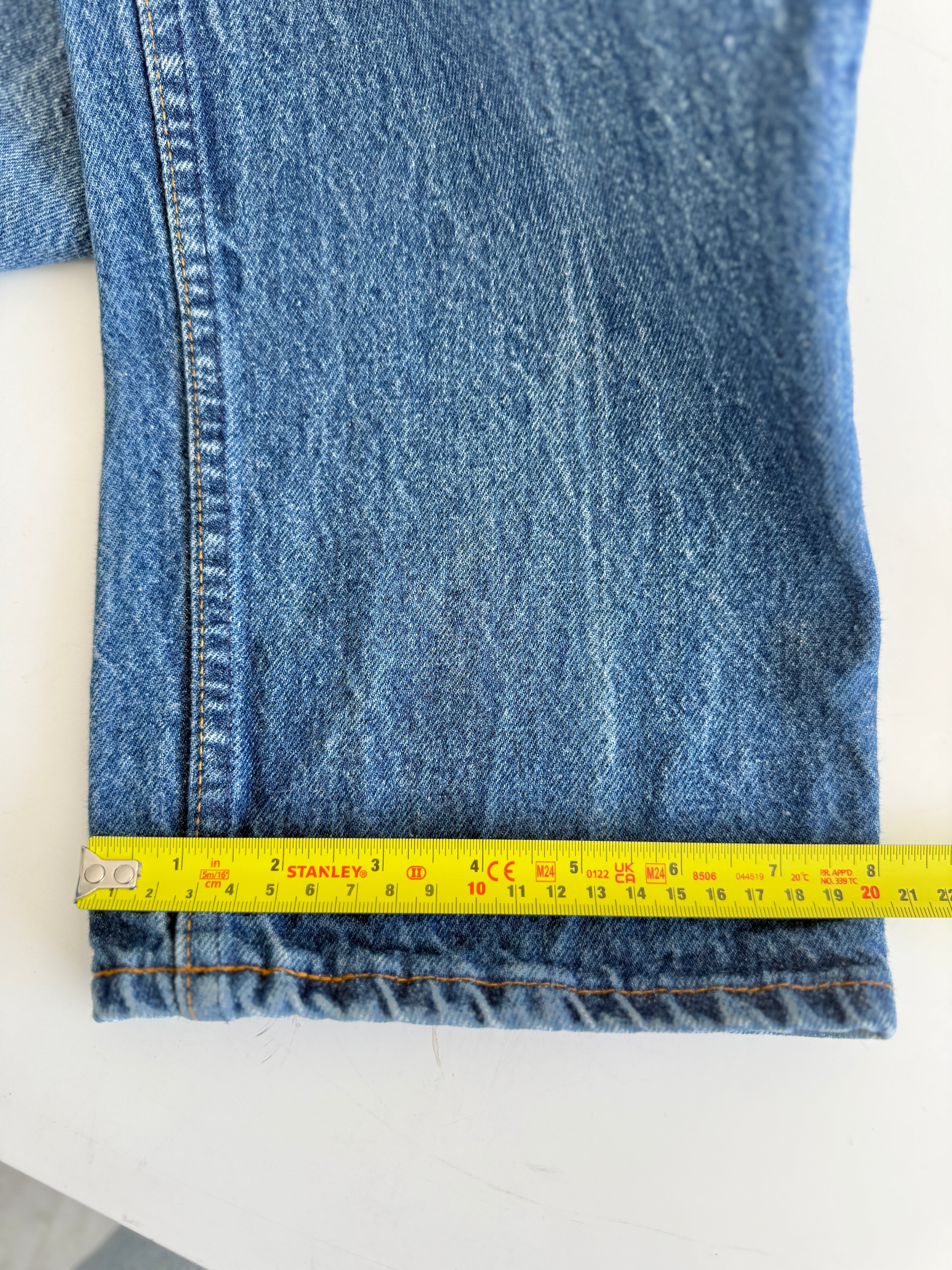 W30 L32 vintage Levis 501 29-30” measured dark blue faded blue 80s denim Levi’s 501s USA