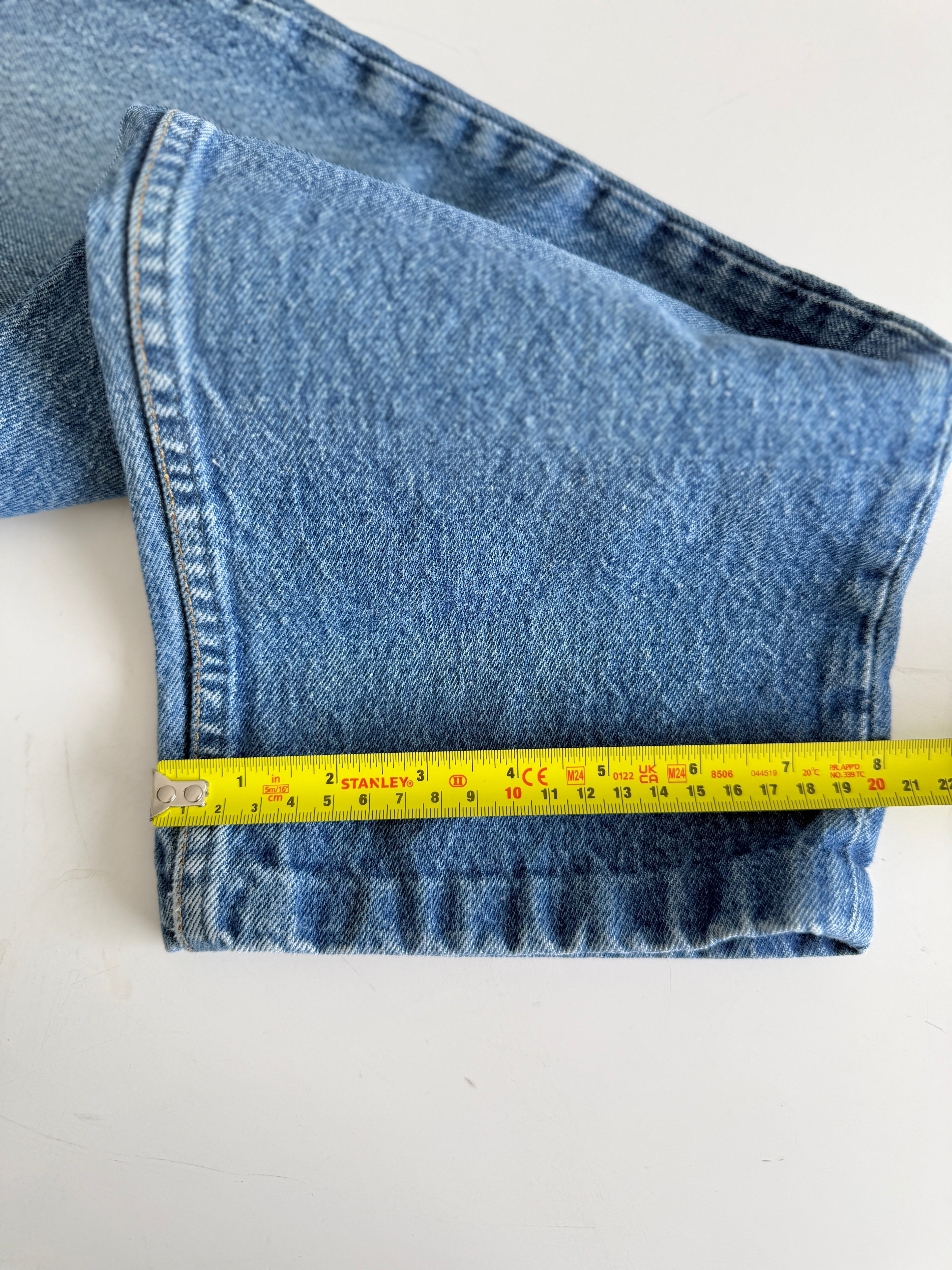 W31 L29 vintage Levis 501 29/31” measured raw blue denim faded blue 80’s levi’s 501s