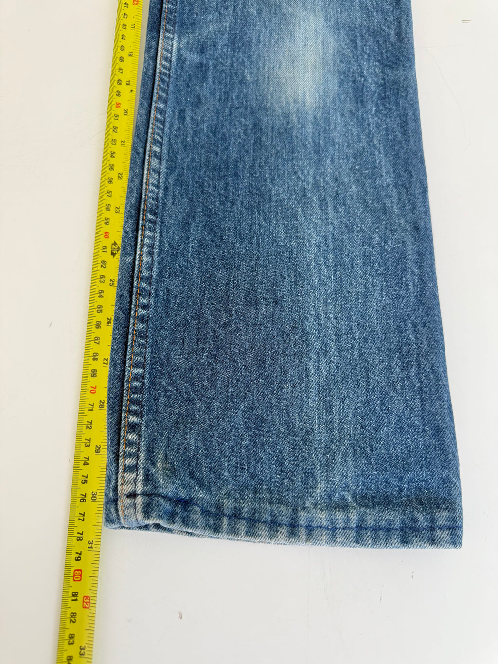 W26 L30 vintage Levis 630 26” measured light faded blue 80s Levi’s 630’s