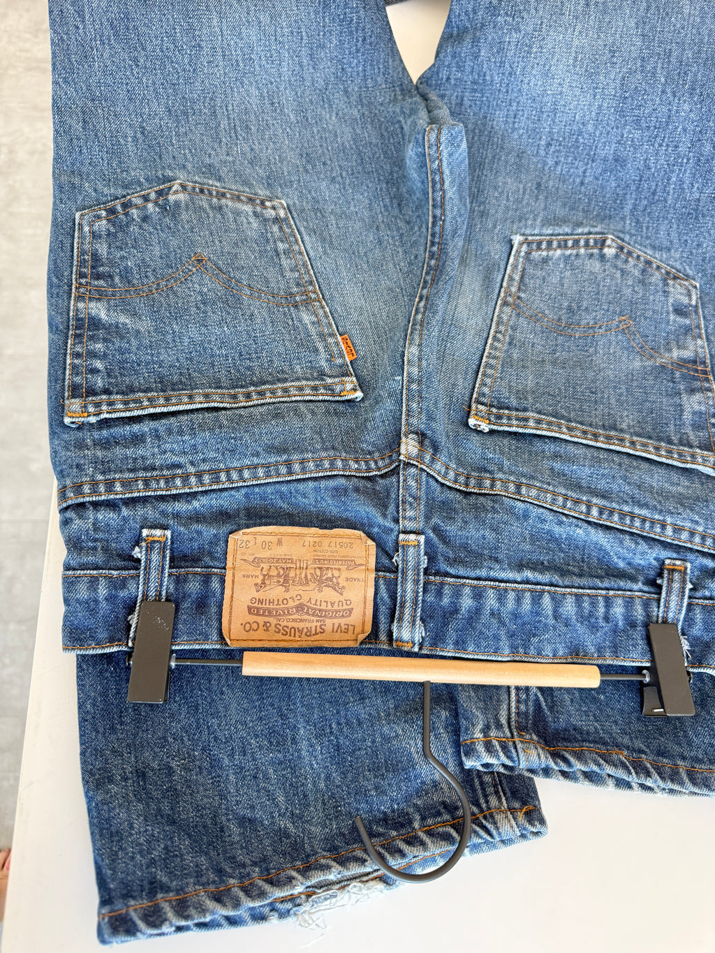 W29 L31 vintage Levis 517 28/29” measured waist dark faded USA 80s 517s