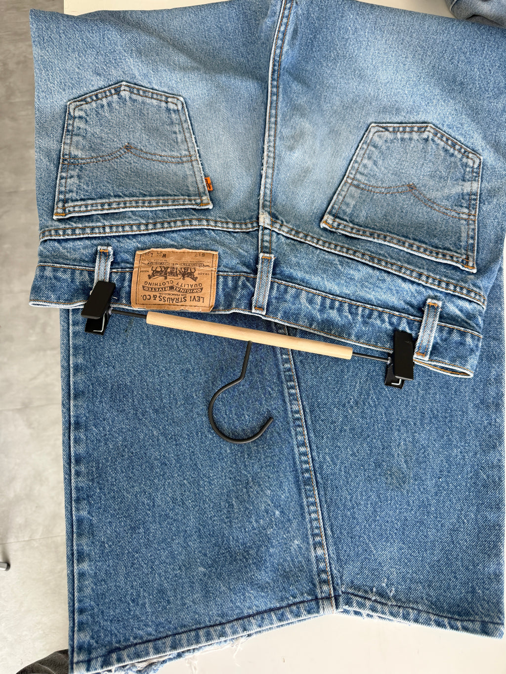 W32 L28 vintage Levis 517 faded medium blue 32” measured waist 517s 80s USA