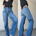 W31 L29 vintage Levis 501s 30/31” measured dark fade blue 90s 501s