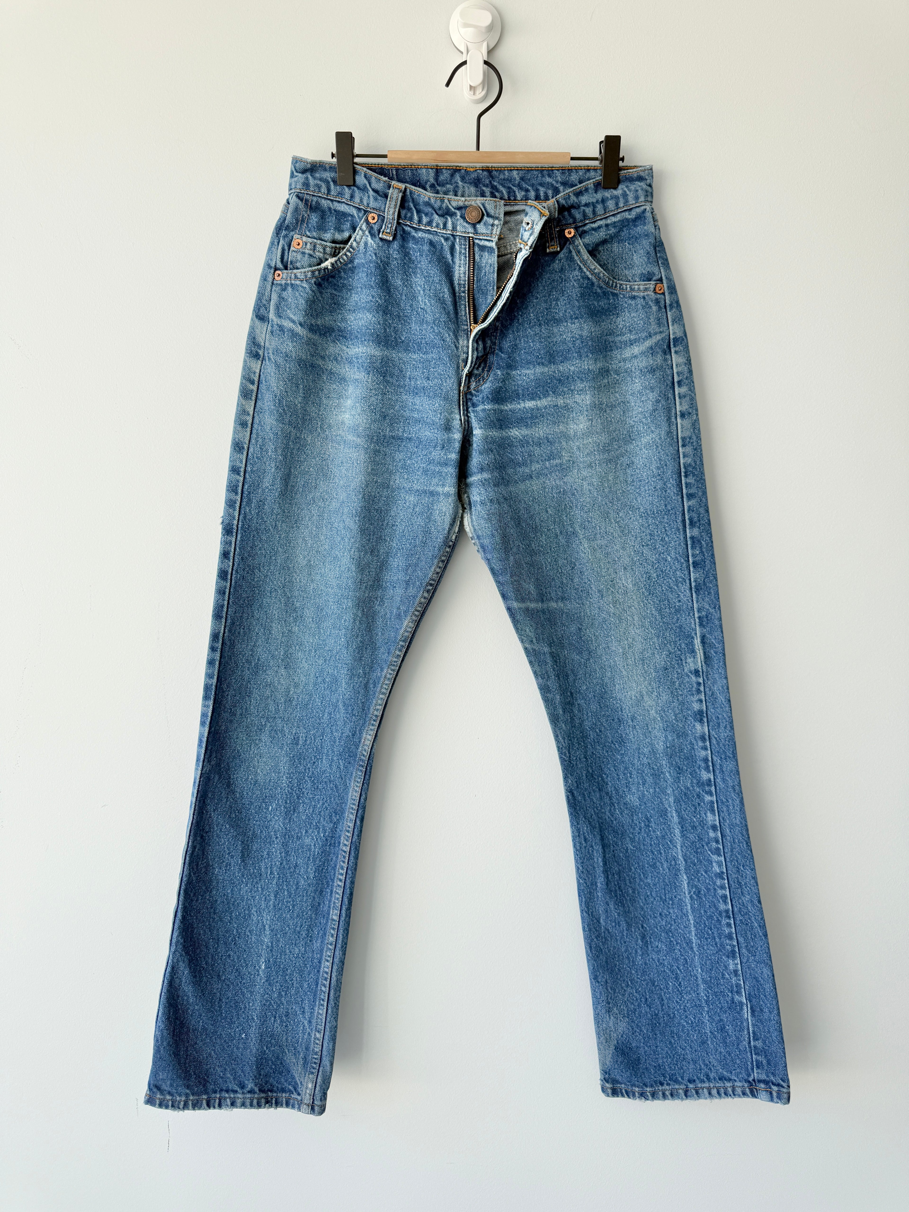 W28 L31 vintage Levis 517 28/29” measured dark fade blue denim Levi’s 517s