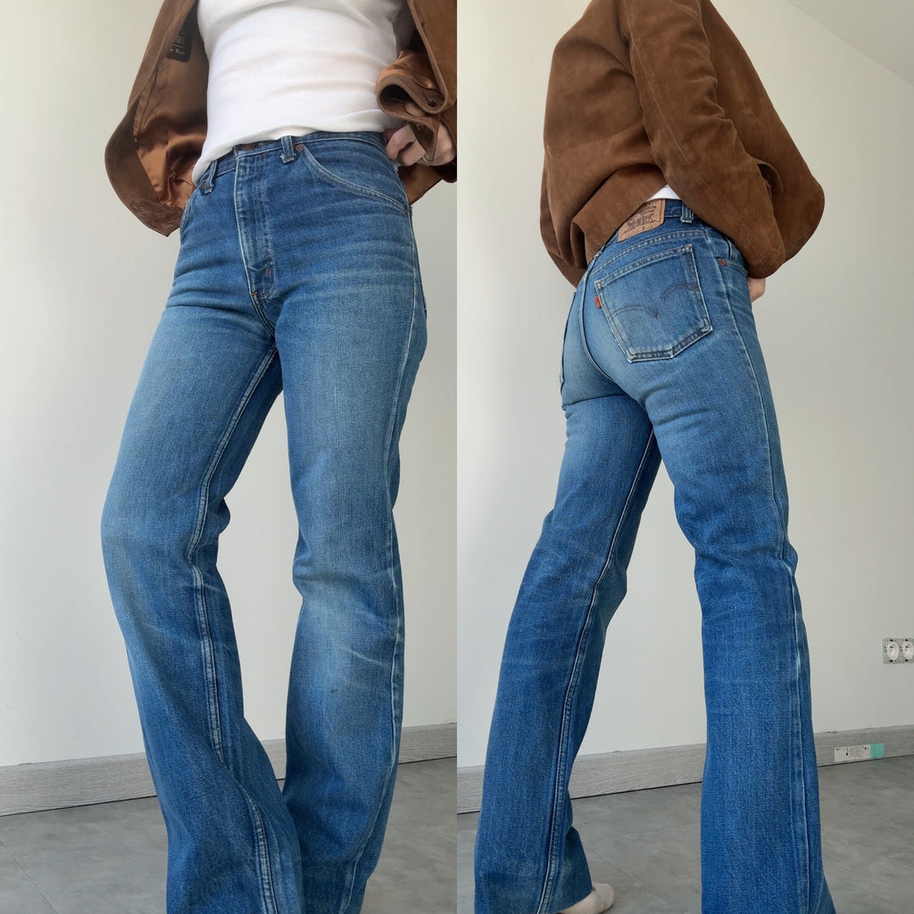 W28 L31 vintage Levis 630 27-28” measured dark blue denim 80s/90s  630s