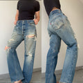 Selvedge soft W34 L28 vintage Levis 501xx 32/34” measured waist light faded blue USA 70s  501 selvedge
