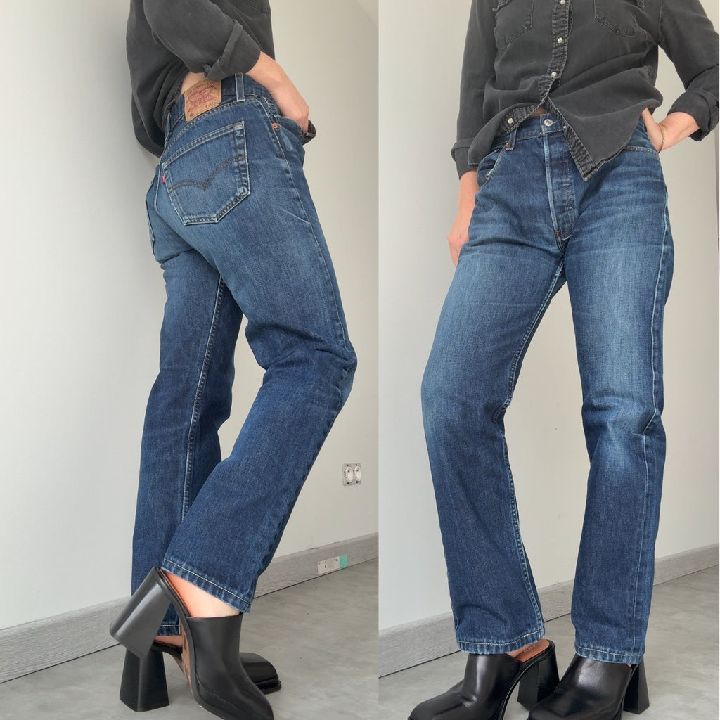 W30 L29 vintage Levis 501 29/30” dark blue Levi’s 501s Y2K