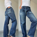 W32 L28 vintage Levis 501s 31/32” measured dark fade blue faded Y2K 501s