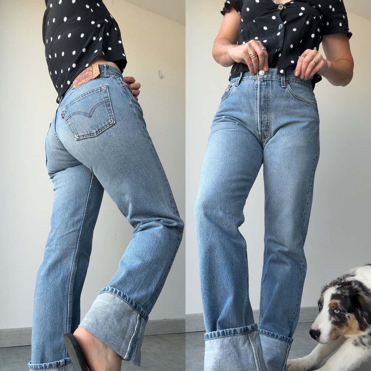 W29 L33vintage Levis 501s 28/29” measured medium fade blue Y2K 501s