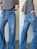 W33 L29 vintage Levis 501 32/33” dark blue faded Levi’s 501s USA 80s
