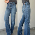 Soft W28 L31 vintage Levis 501 27/28” measured waist faded dark blue 501s 90s denim