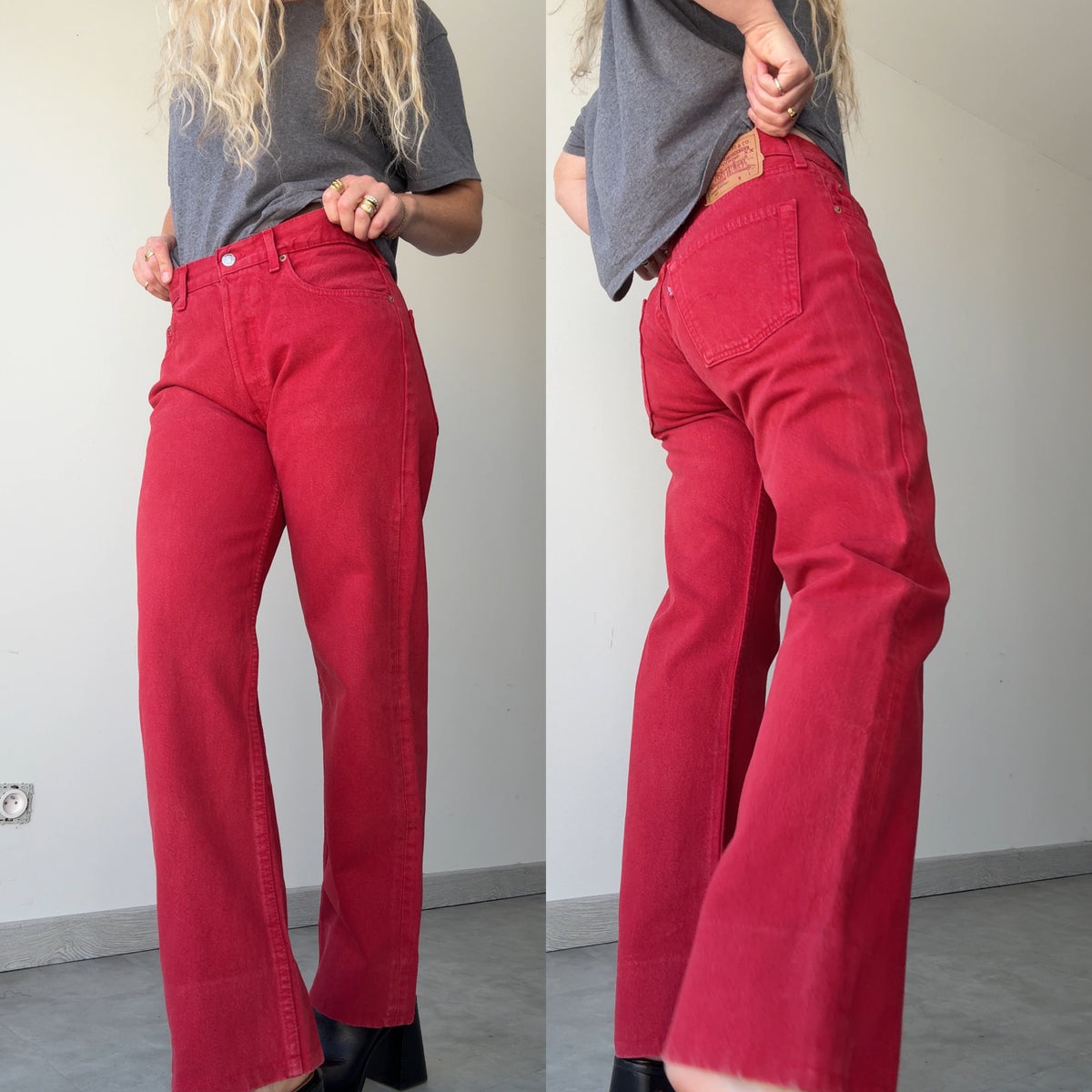 W30 L28 vintage Levis 501 29/30” measured waist red 90s 501s