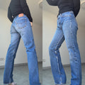 W29 L30 vintage Levis 501xx 28-29” measured dark faded blue 90s Levi’s 501s USA