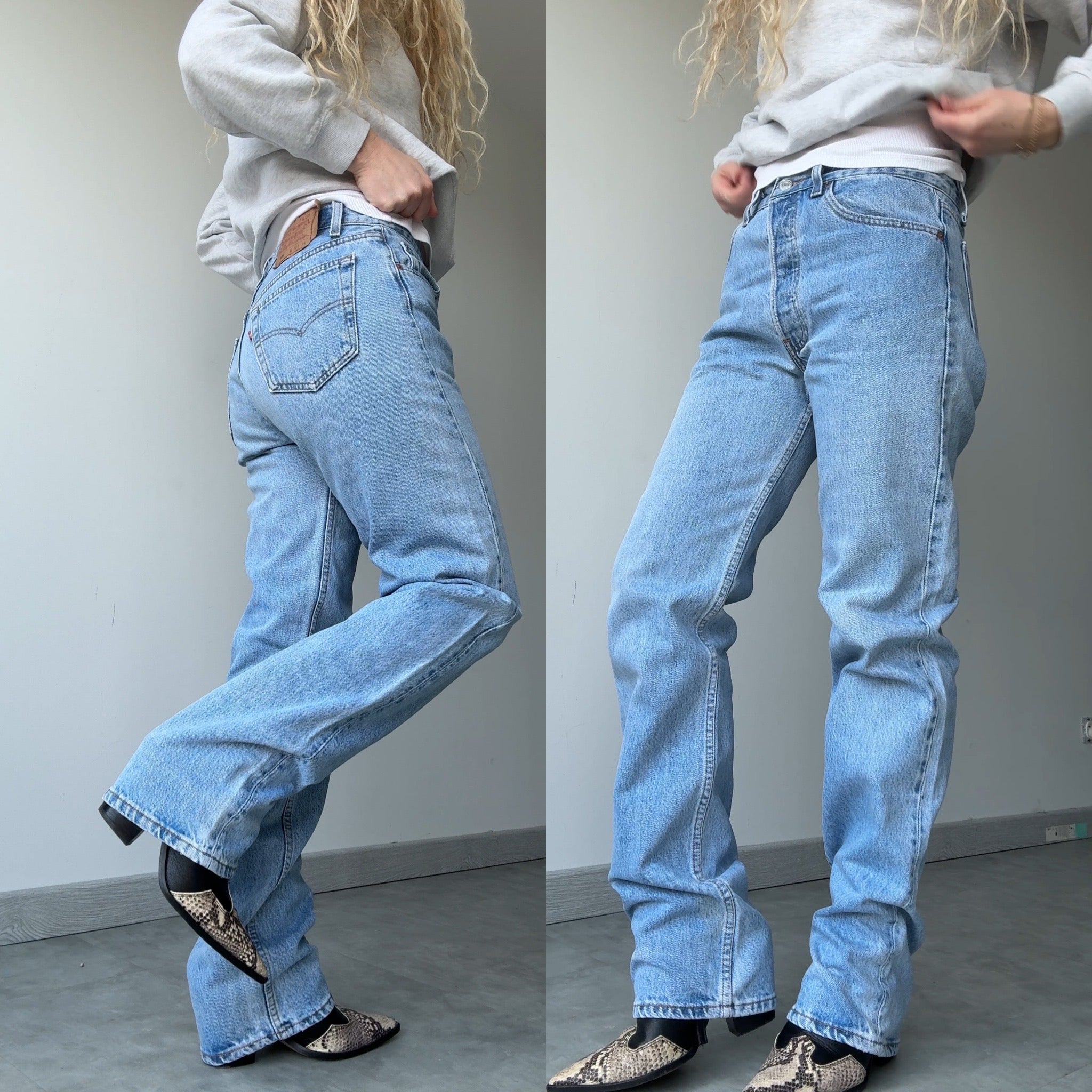 W29 L33 vintage Levis 501 28-29” measured light blue 90s denim Levi’s 501s USA