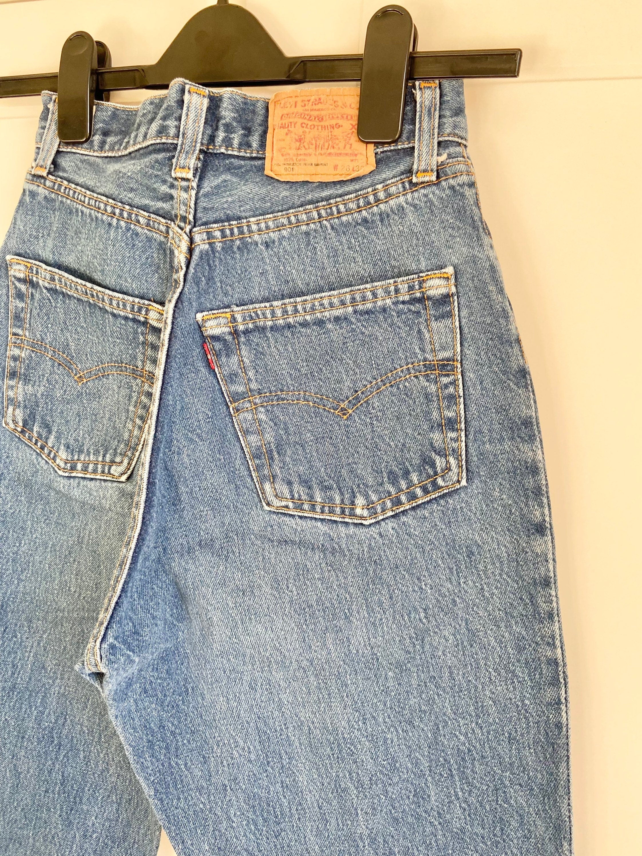 Vintage levis w25” 901 jeans made in USA