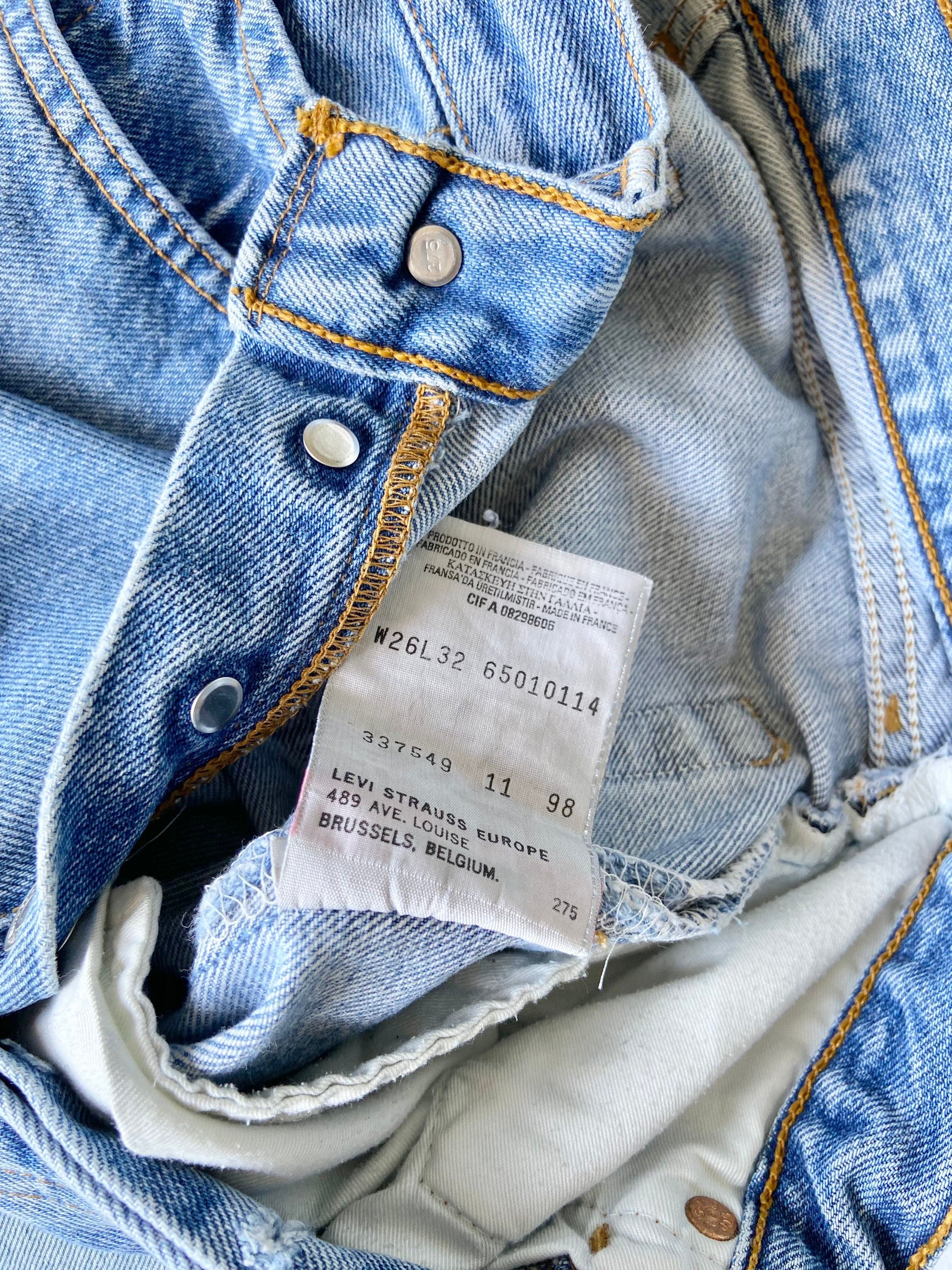Vintage Levi’s 501 w24 waist made in France