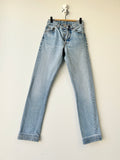 w24 L31 Levis 501 jeans blue faded denim 80s stonewash blue faded blue 501