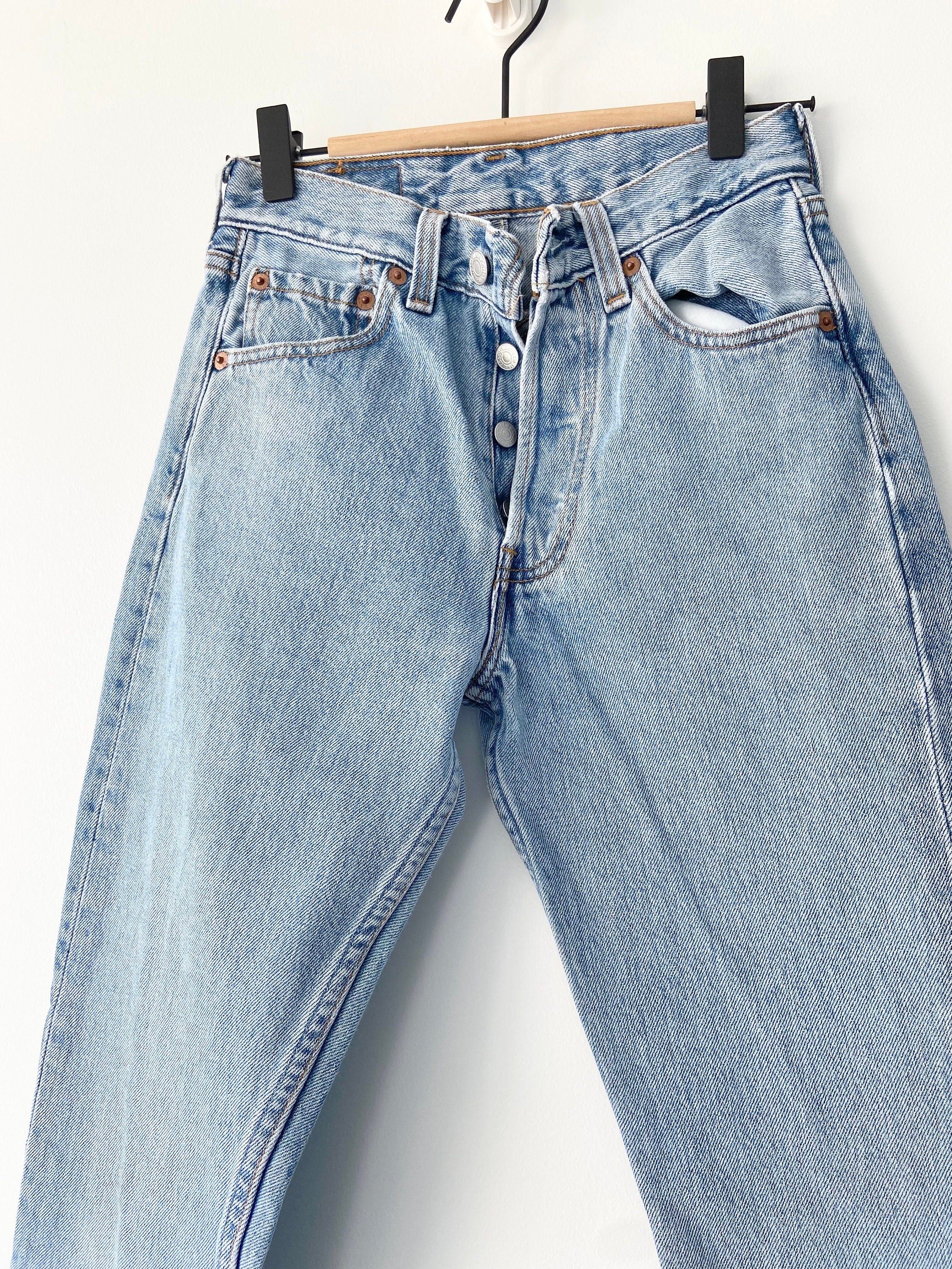 Levis 501 jeans w23 L29 USA light blue stone wash vintage 501 Levis vintage