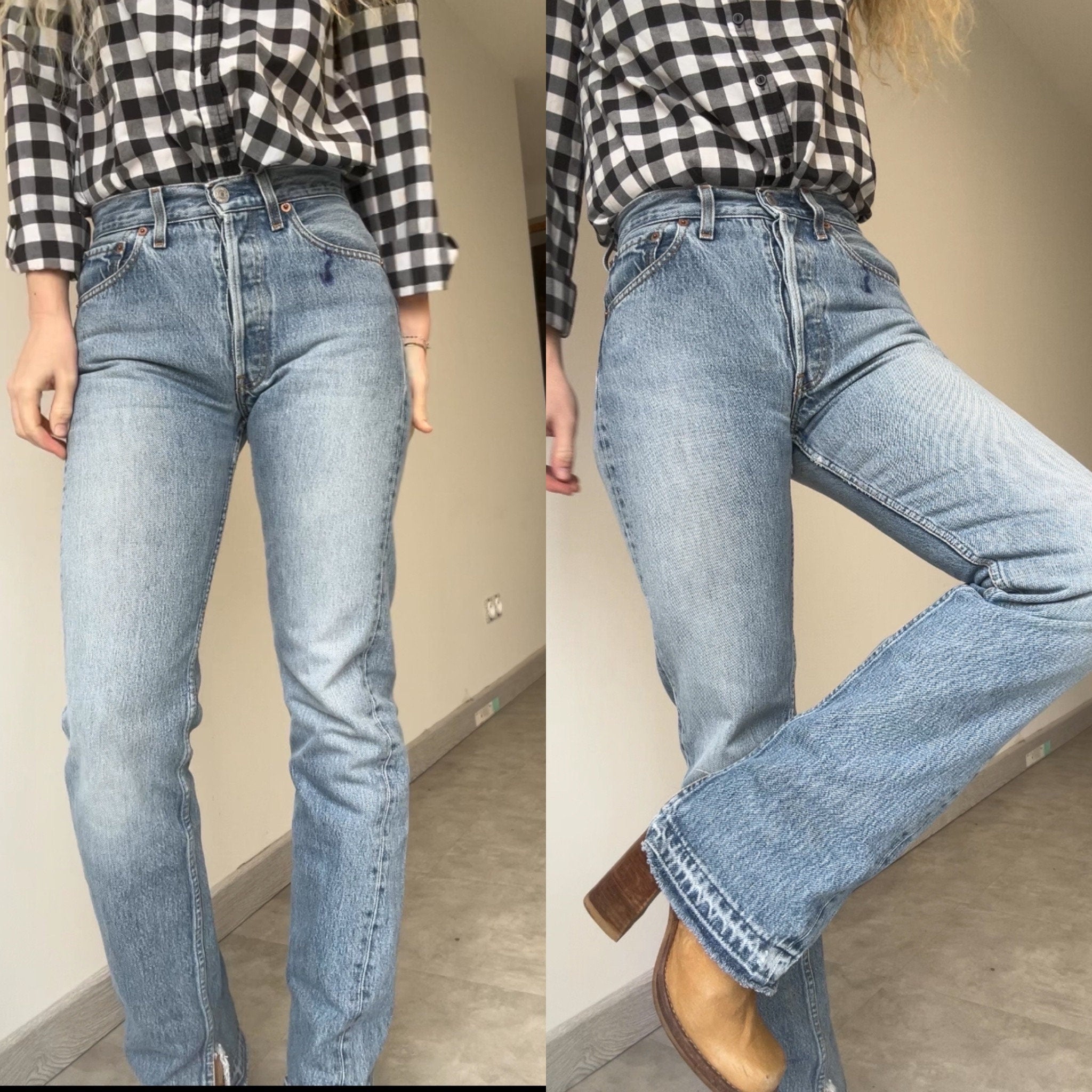 Levis 501 vintage W26 L31 Levi’s 501 faded blue denim straight leg 90s 501 vintage blue 501 vintage Levi’s