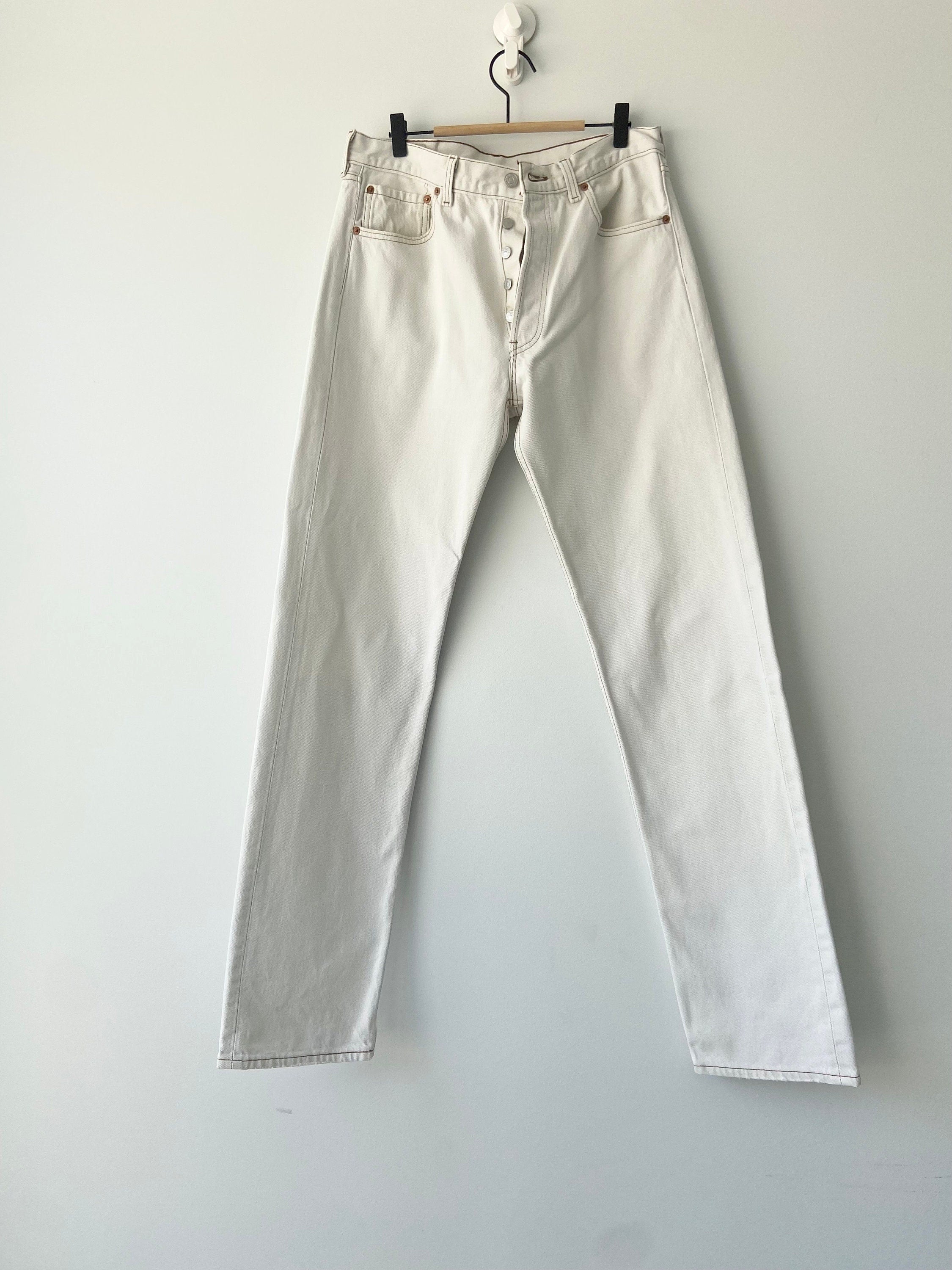 Vintage Levi’s 501 jeans w33 L36 90s vintage 501 jeans beige made in USA