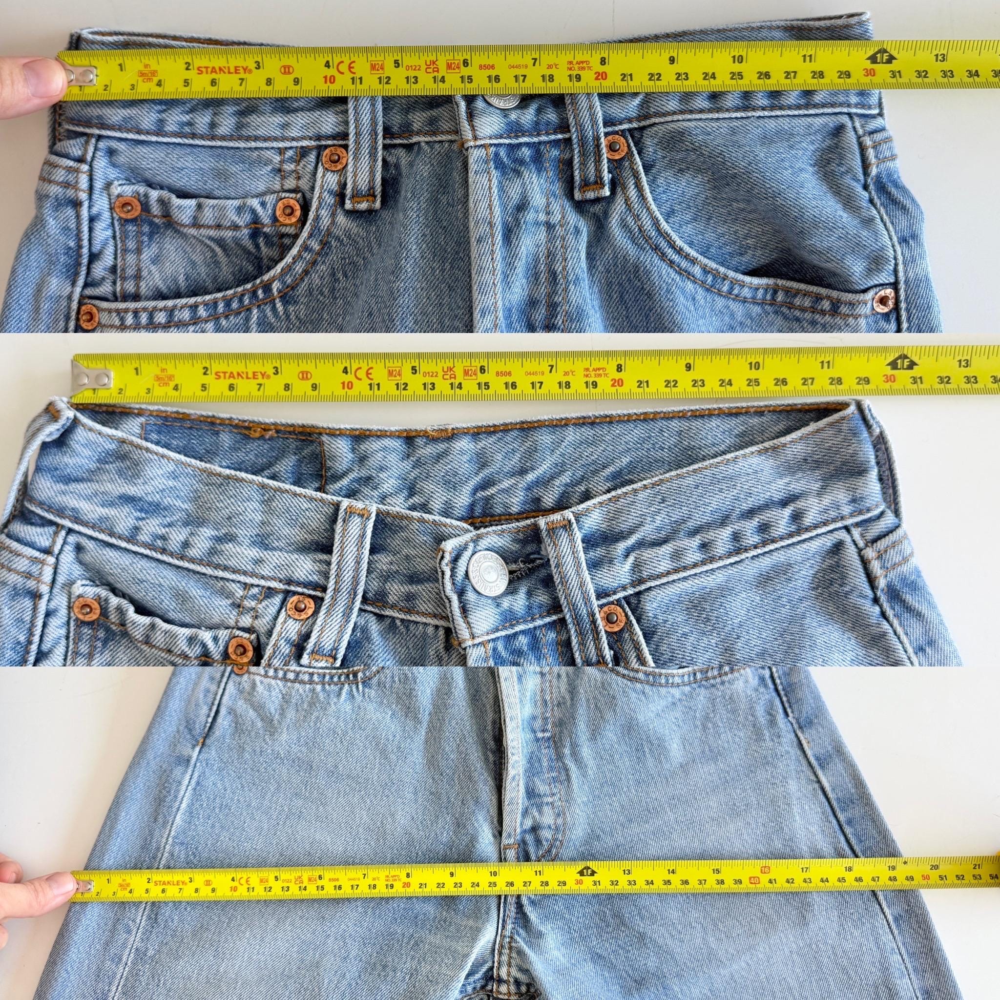 W23 L29 Levis 501 vintage 22-23” measured waist light blue made in 90s hol