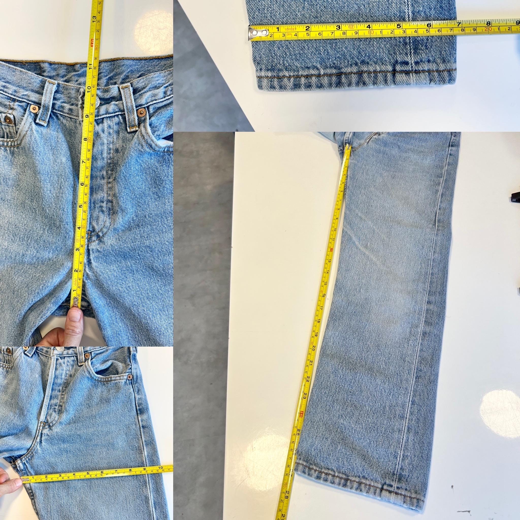 Levis 201 vintage w23 L27 Levi’s medium blue straight leg Levi’s 201 90s vintage Levi’s 501  (22/23 waist) made in France