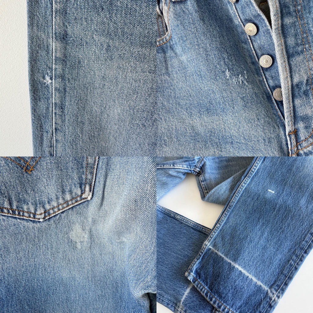W30 L31 Levis 501 vintage 29-30” measured waist raw blue made in USA 90s