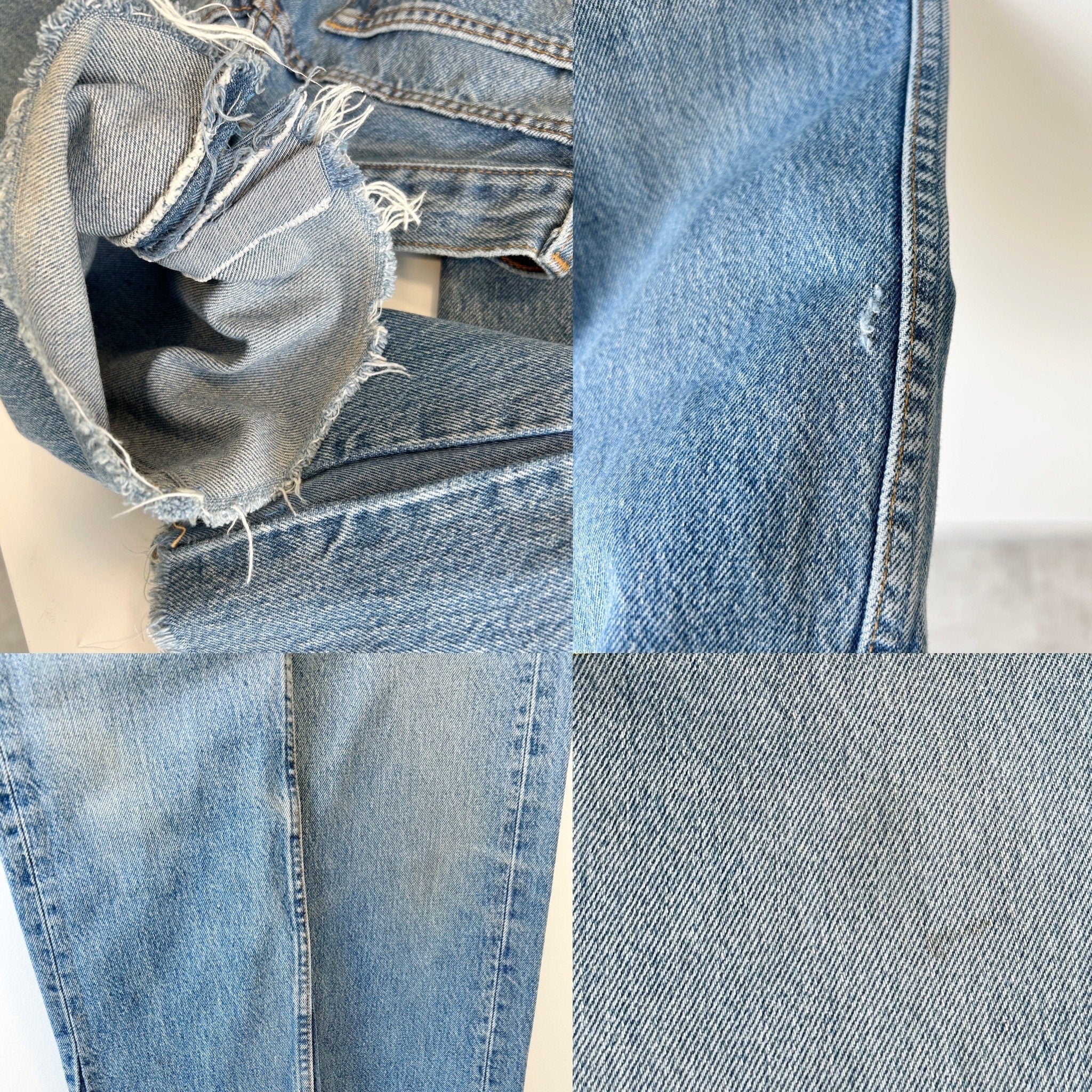 W25 L29 Levis 501 vintage soft worn denim straight leg 501 made in 90s vintage blue 501 vintage Levi’s England