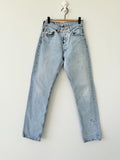 W25 L31 vintage Levis 501 24-25” measured waist faded medium blue made in USA 90s