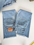 Levis 501s  vintage w26/27 L27 medium blue 501s made in the U.K.  straight leg jeans 501 26”/27” waist