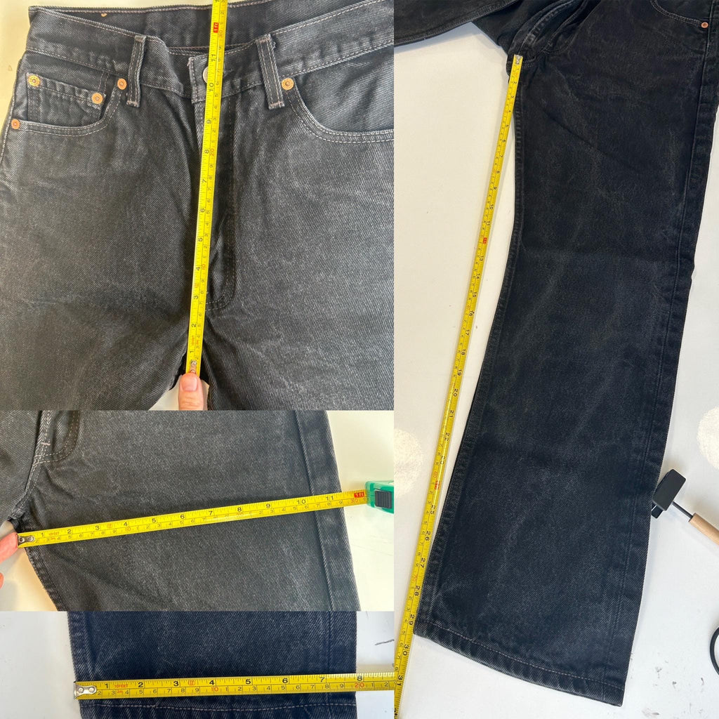 w28 L29 Black Vintage Levi’s 501 made in Mexico 90s straight leg