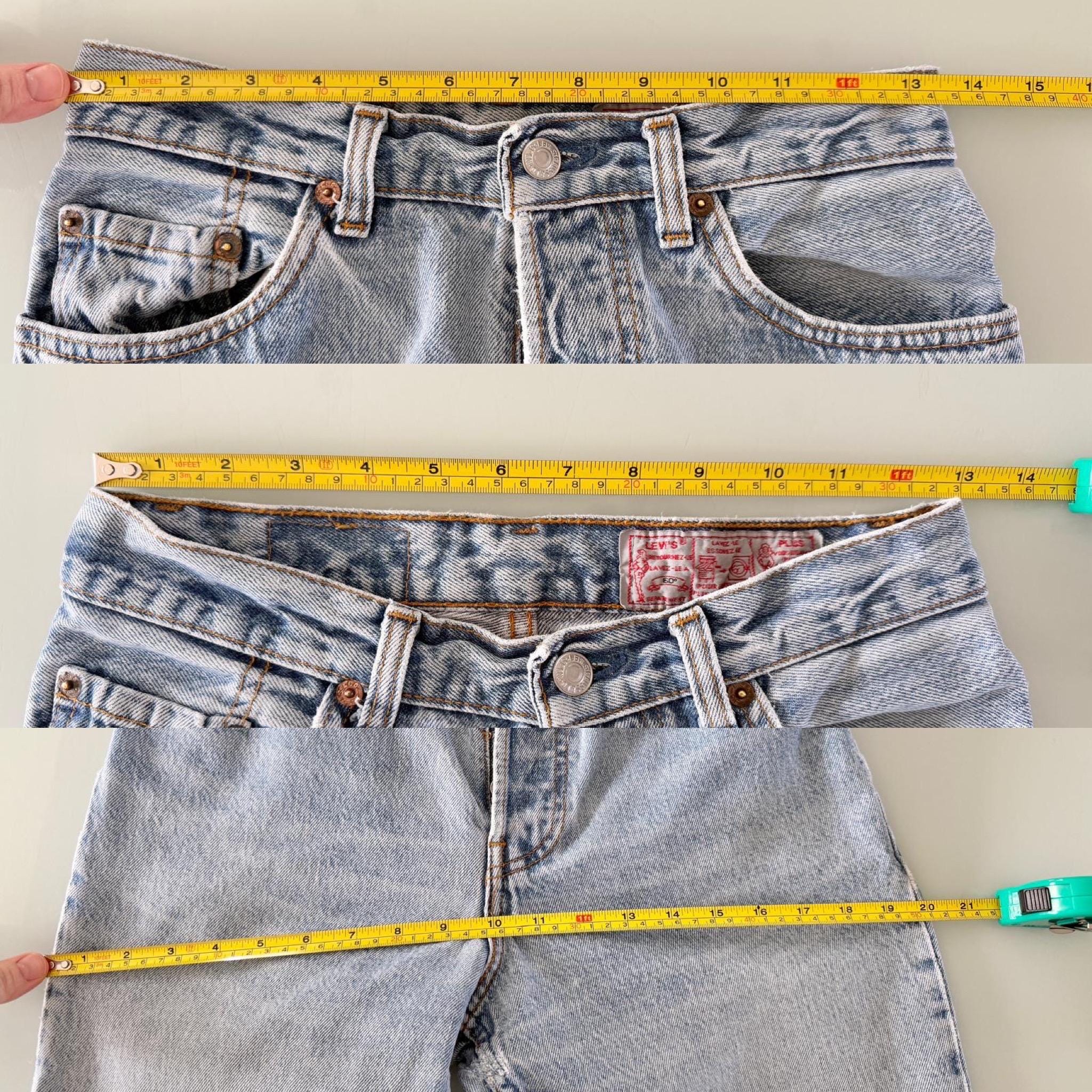 Levis 901 vintage w26 L29 light blue 901s made in USA 90s jeans 25-26”waist