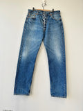 w36 L35 Levis 501 jeans dark faded blue Levi’s made in Spain dark denim 501 vintage made in 90s 501 vintage Levi’s