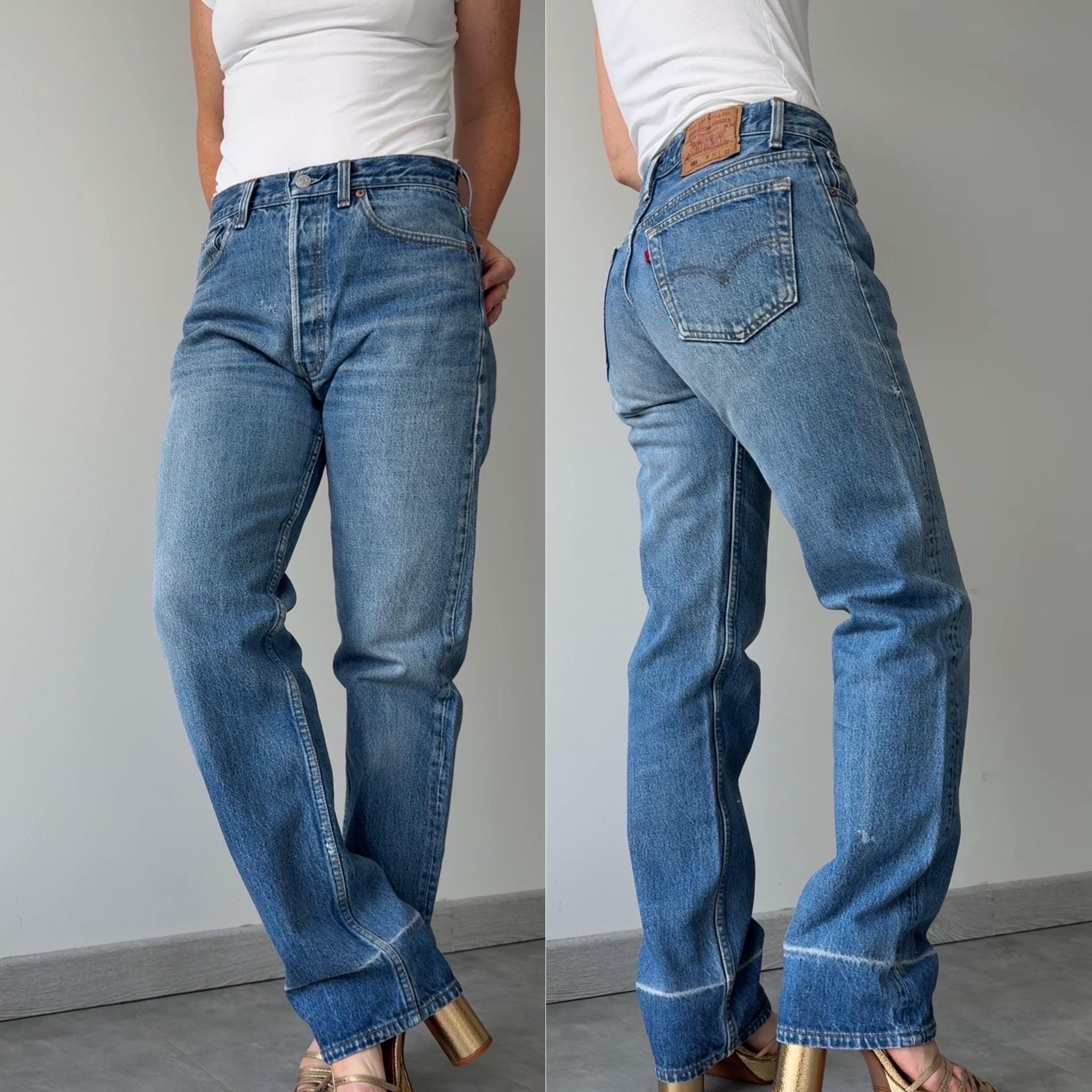 W30 L31 Levis 501 vintage 29-30” measured waist raw blue made in USA 90s