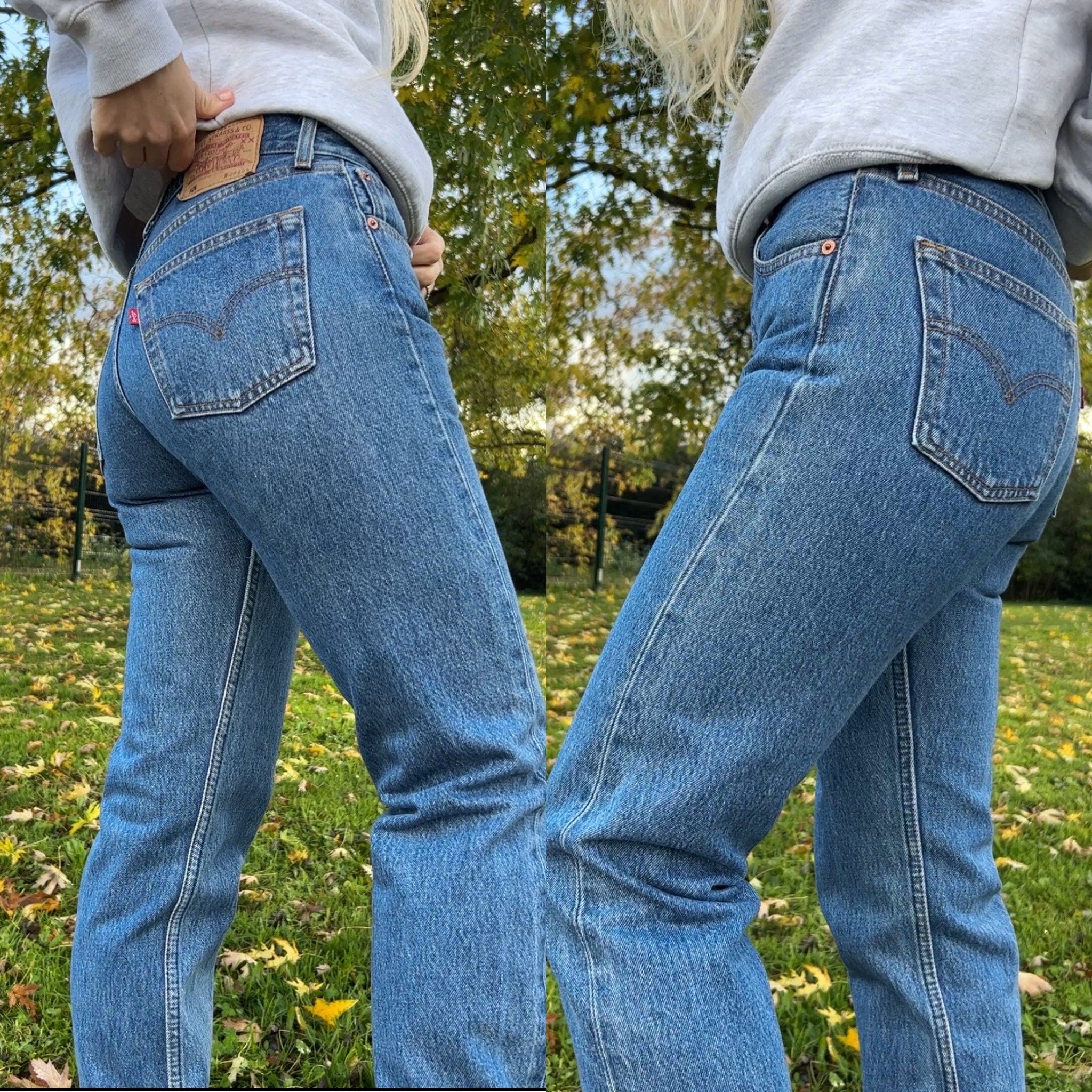 Levis 501 jeans w27 L33 light blue 90s levis medium blue denim 501 vintage Levi’s blue denim 501 vintage
