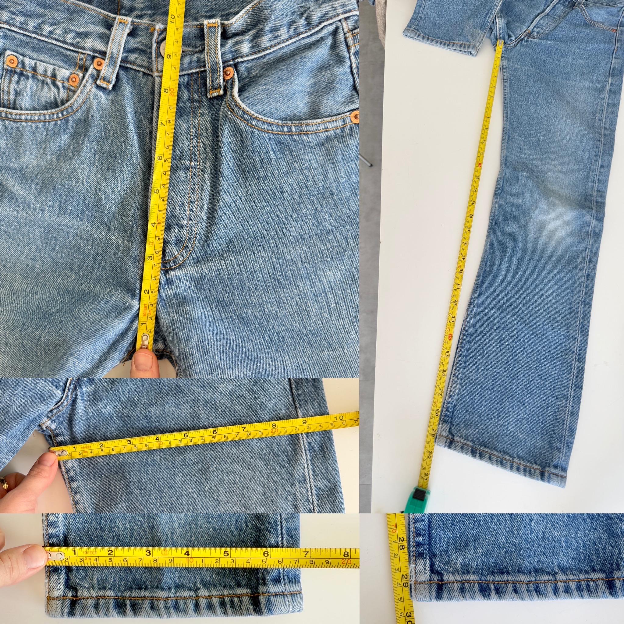 Levis 501 vintage w23 L29 medium blue 501s made 90s straight leg jeans 501 22”/23” waist (febuk)
