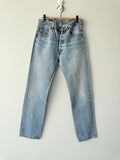 W29 L31 vintage Levis 501 28-29” measured waist faded medium blue made in USA 90s