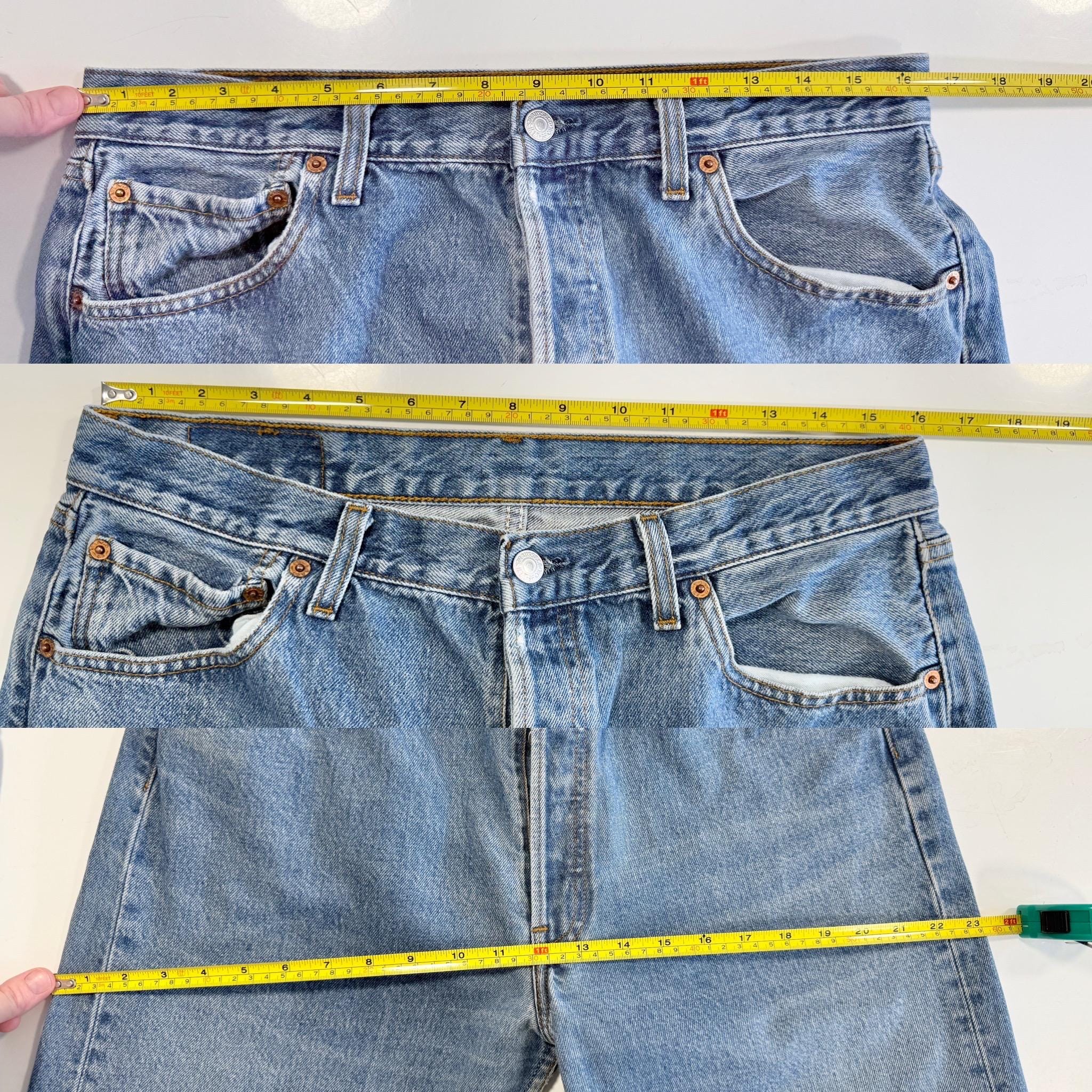 Levis 501 vintage w32 L32 medium blue wallet mark made in Poland 501s straight leg jeans 501 31”/32” waist