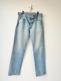 w35 L33 Levis 501 vintage medium faded blue straight leg made in USA 501 vintage 501  w33-35