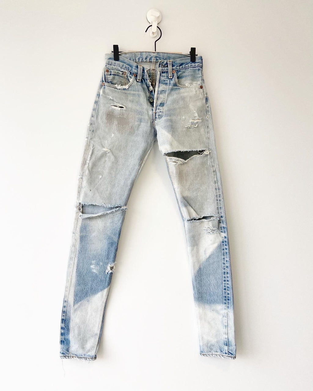 w25 L33 Distressed faded Selvedge redline Levi’s 501 Vintage 80s Levi’s 501