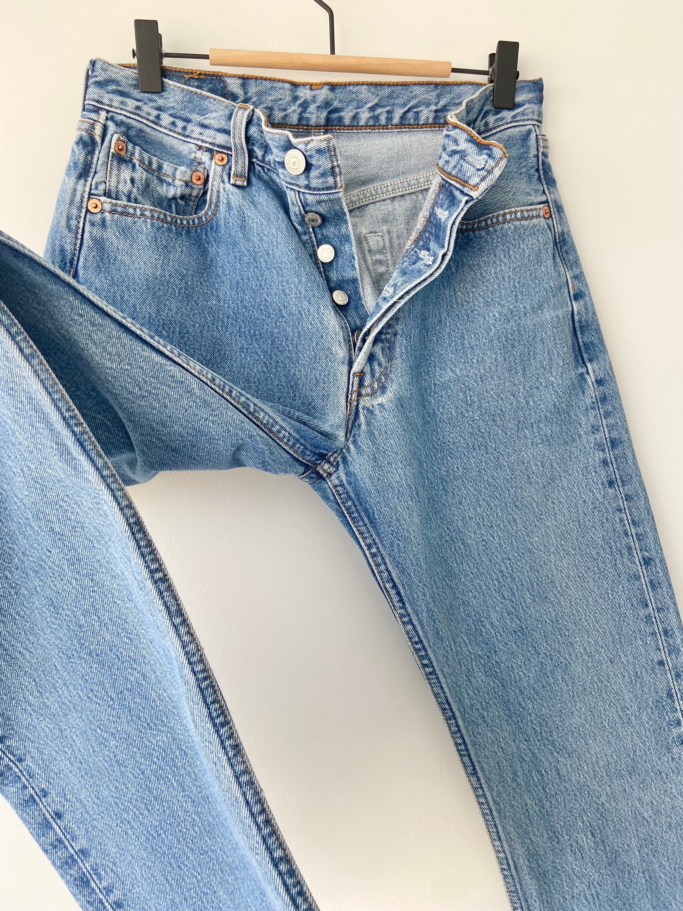 Levis 501 jeans w28 L32 blue denim blue Levi’s vintage 501