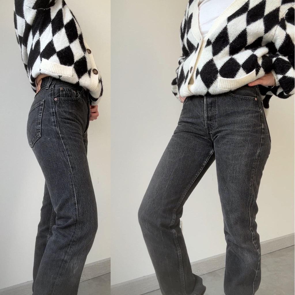 Levis 501 vintage w25 L32 Levi’s faded black denim straight leg Levi’s 501 90s vintage 501  (24”/25”