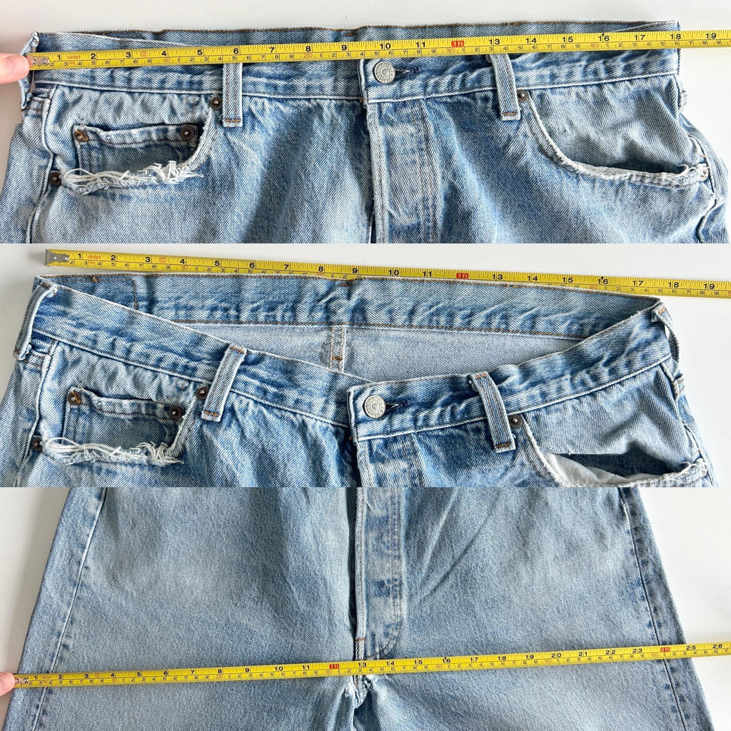 Levis 501 vintage w36 L29 Levi’s 80s faded straight leg jeans made in USA 501 vintage 501 35”/36” waist decuk